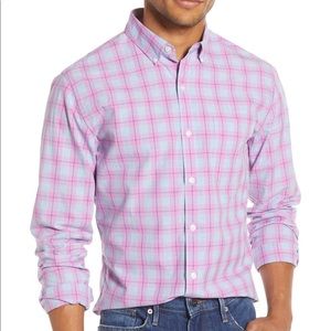 Bonobos grey blue and pink plaid- xl